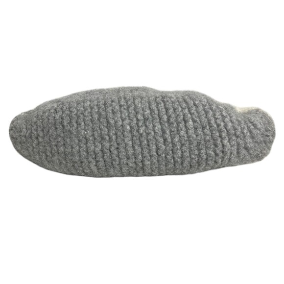 Chunky Boho Hand Knitted Clutch Purse  Ivory & Gray  Neutral Versatile - Picture 6 of 7